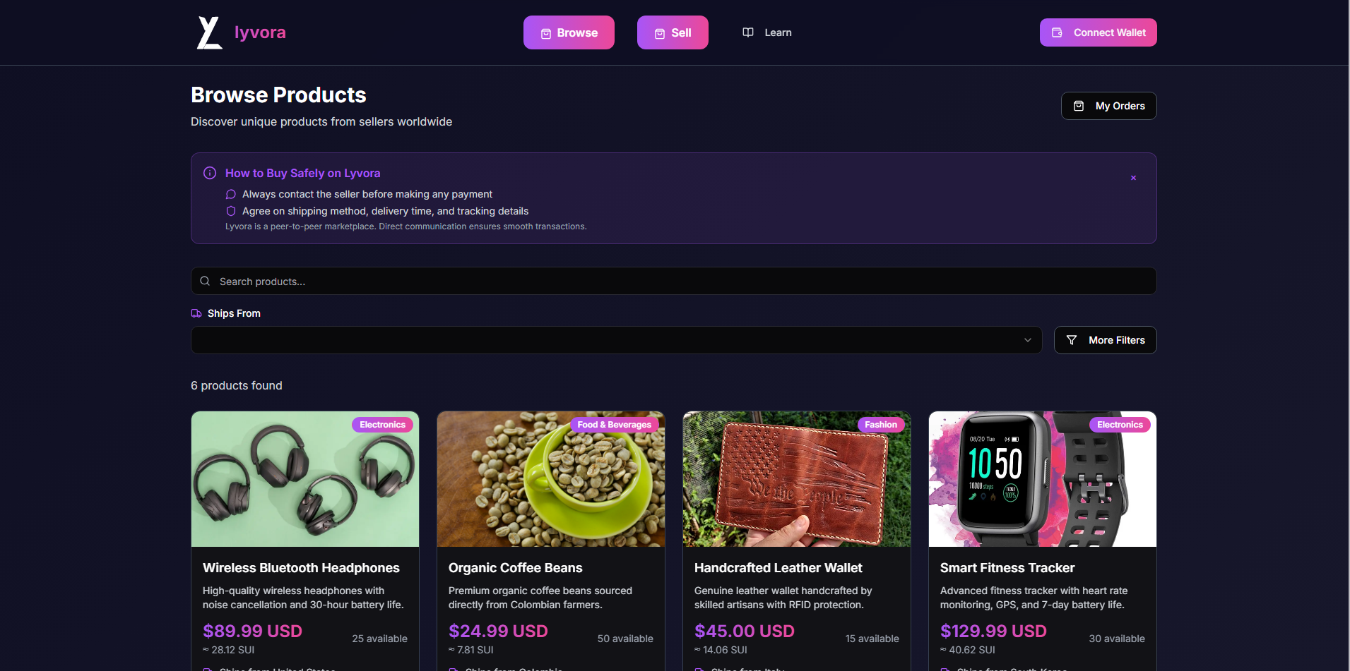 lyvora Dashboard